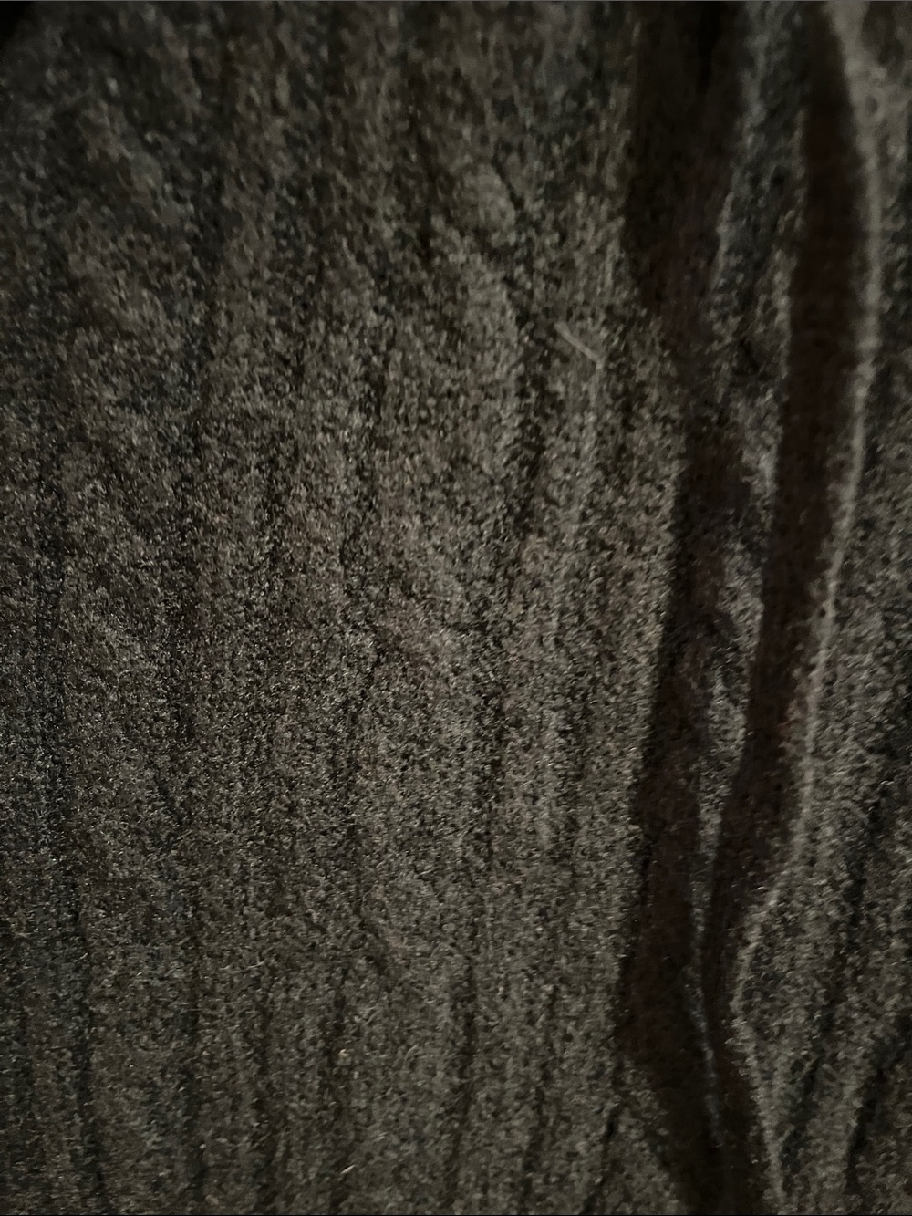 Universal Thread Black Cable-Knit Hooded Zip Cardigan - Picture 3 of 6